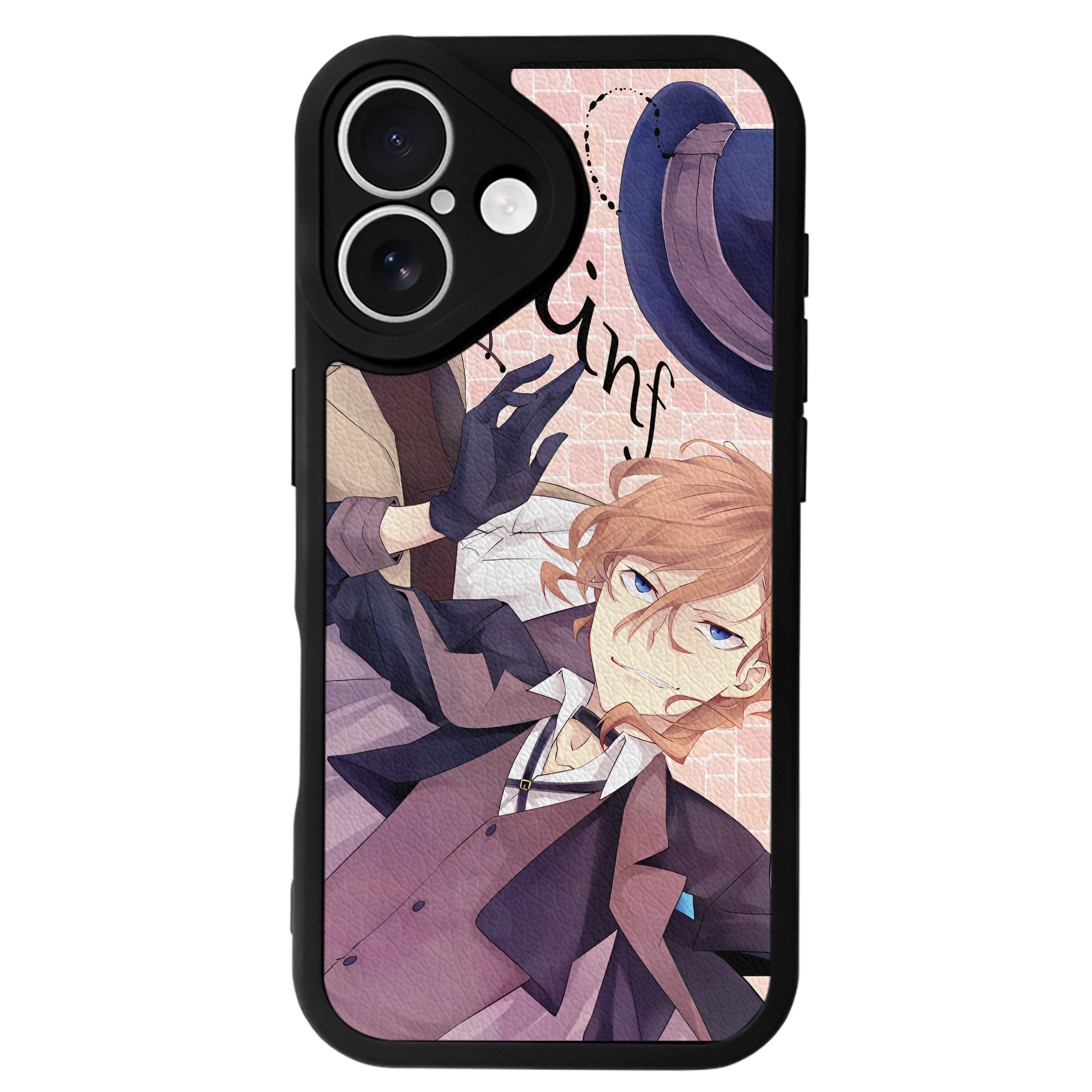 （画像用） 文豪ストレイドッグス Bungo Stray Dogs 【iPhone 16シリーズ対応】シリコンスマホケース（レザー調） 材質：シリコン